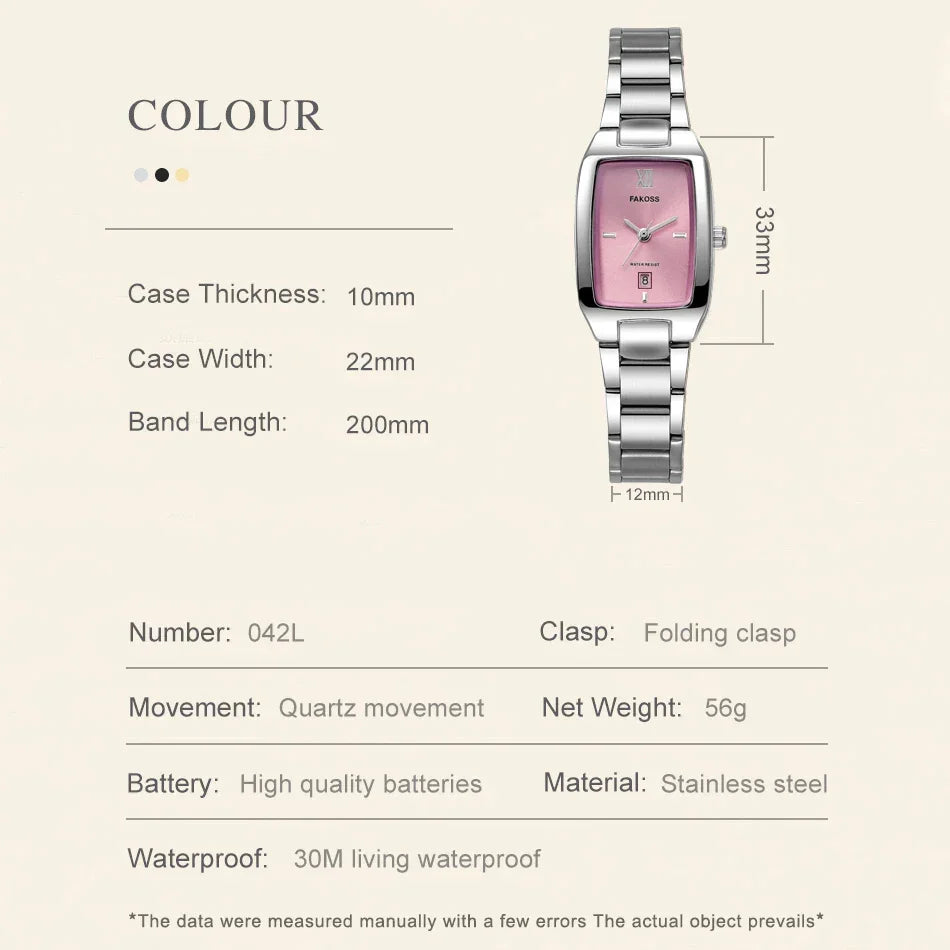 Relógio Feminino de Luxo WWOOR 042L - A prova d'água