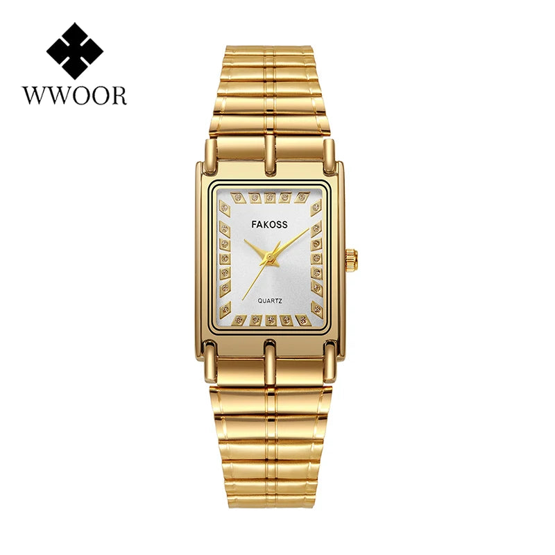 Relógio Feminino de Luxo WWOOR FAKOSS 011L - A prova d'água