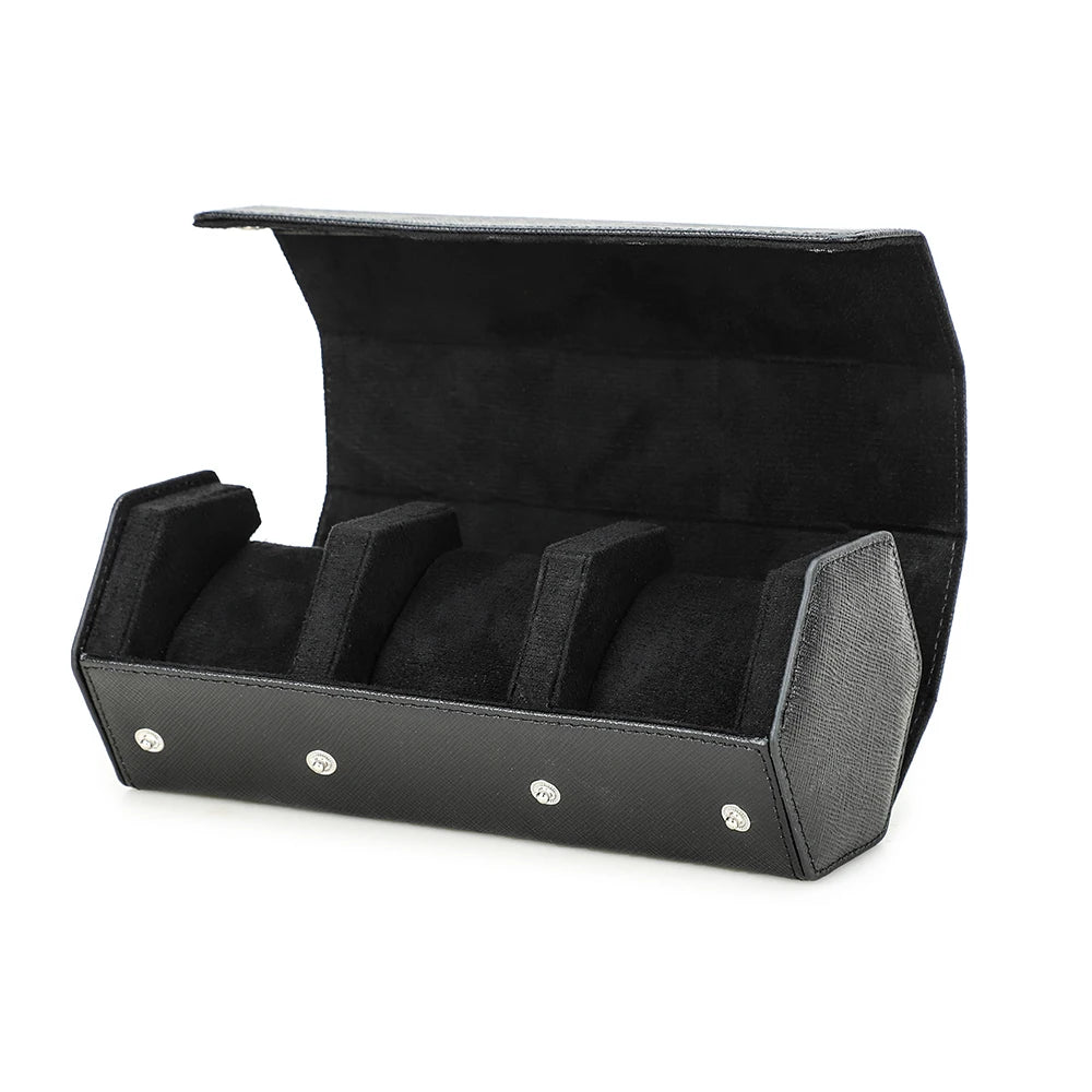 Caixa Premium WWOOR – Couro Sintético Verde com Interior Aveludado