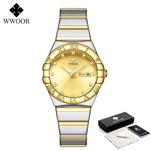 Relógio Feminino WWOOR 8885L - A prova d'água