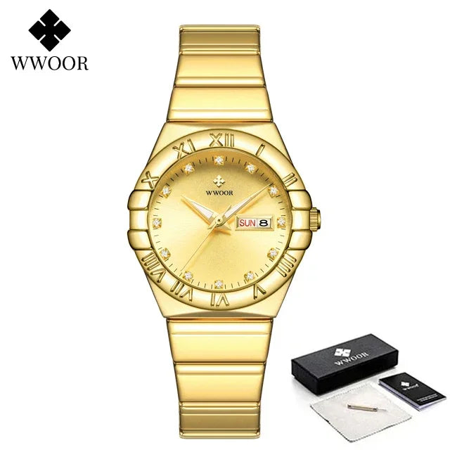 Relógio Feminino WWOOR 8885L - A prova d'água