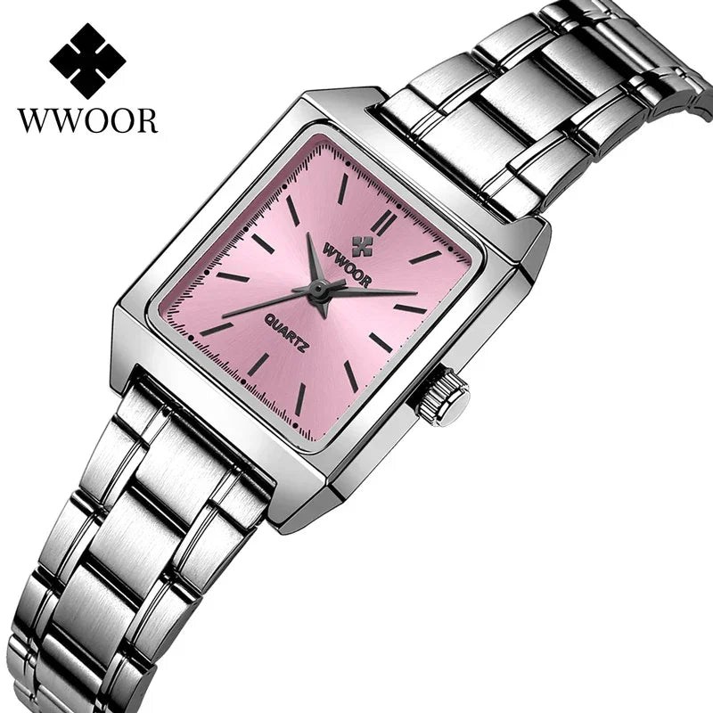Relógio Feminino Elegante WWOOR 8850 FAKOSS - A prova d'água