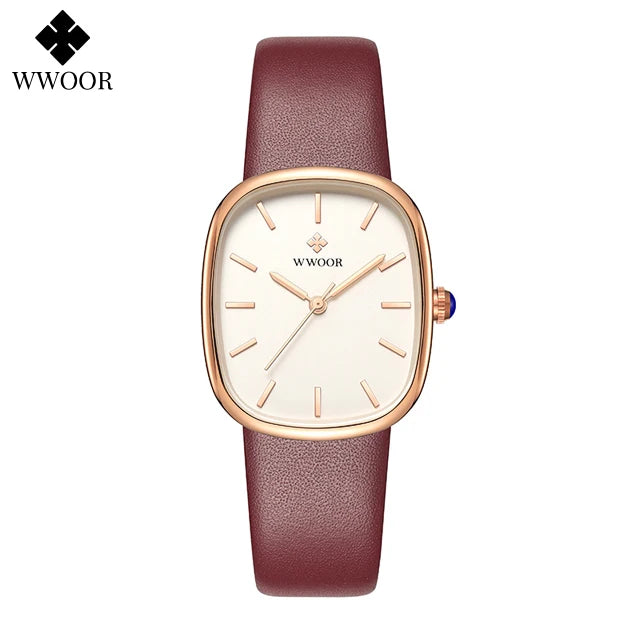 Relógio Feminino casual WWOOR 8881 - A prova água