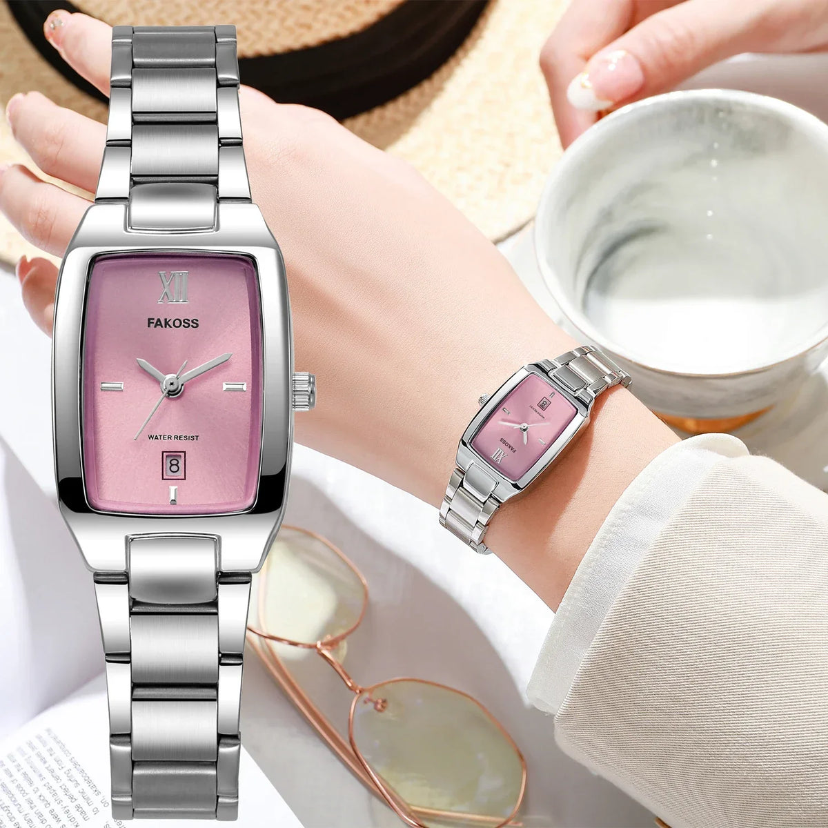 Relógio Feminino de Luxo WWOOR 042L - A prova d'água