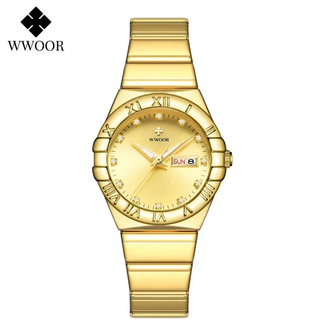 Relógio Feminino WWOOR 8885L - A prova d'água