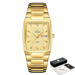 Relógio Masculino WWOOR 8837 Gold – A prova d'água