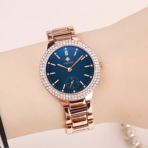 Relógio Feminino Sofisticado WWOOR 8854 B - A prova d'água
