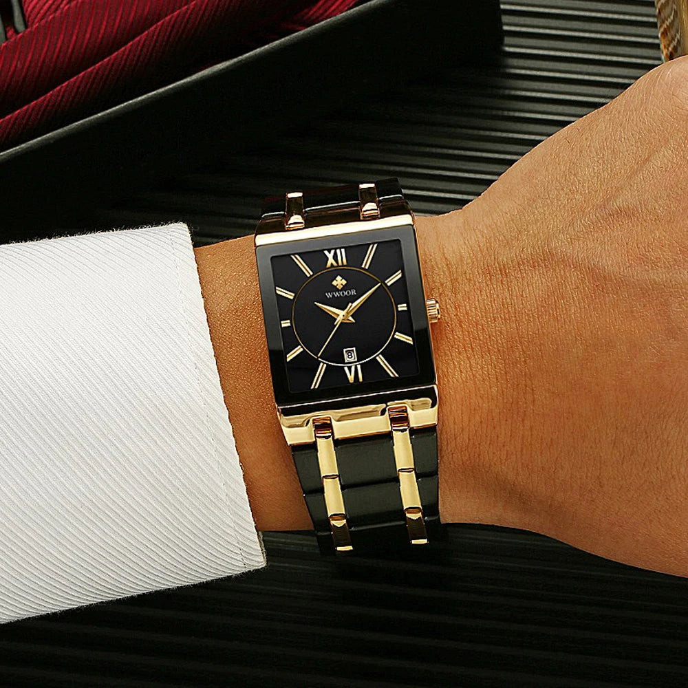 WWOOR 8858-GB – Relógio Masculino Elegante e Sofisticado
