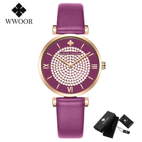 Relógio Feminino Automático WWOOR 8851 - A prova d'água