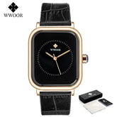 Relógio Feminino de Luxo WWOOR 8873P - A prova d'água