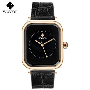 Relógio Feminino de Luxo WWOOR 8873P - A prova d'água