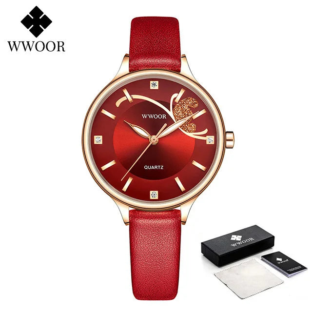 Relógio Feminino Automático WWOOR 8839-c - A prova d'água