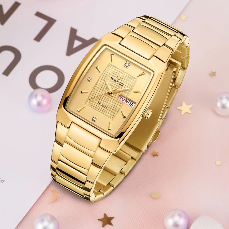 Relógio Feminino WWOOR 8837-CB - A prova d'água