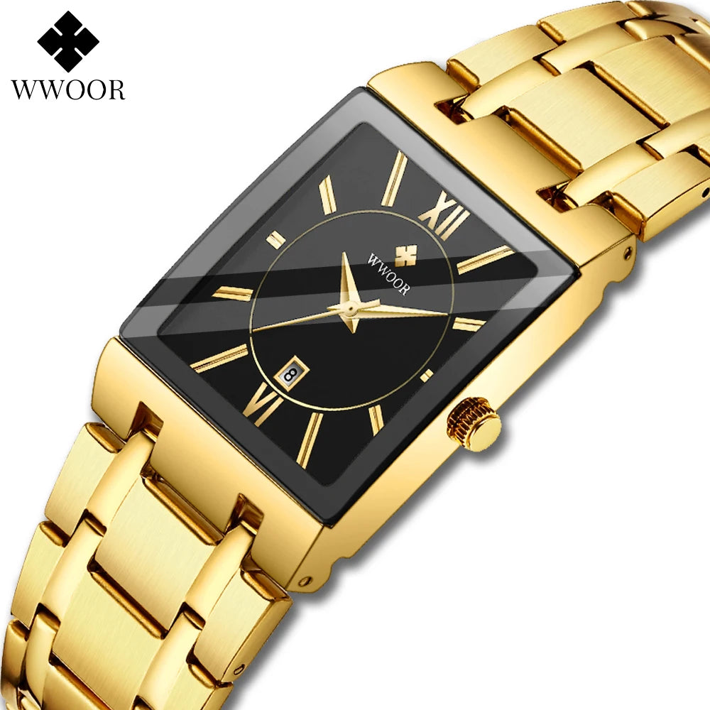 WWOOR 8858-GB – Relógio Masculino Elegante e Sofisticado