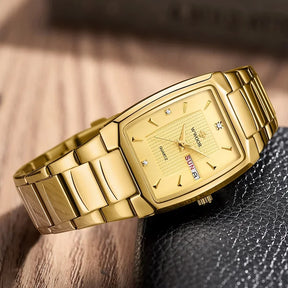 Relógio Masculino WWOOR 8837 Gold – A prova d'água