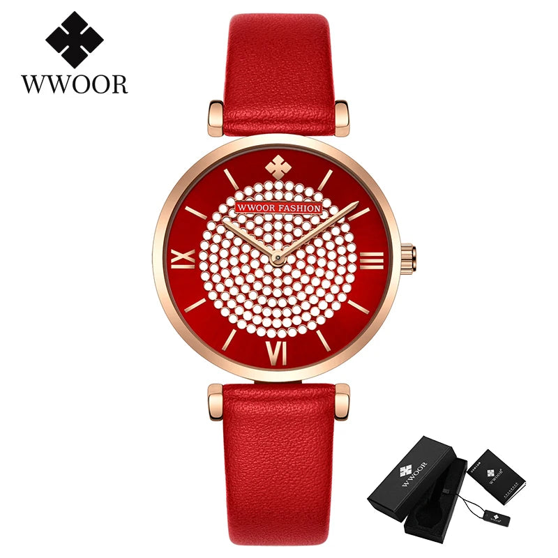 Relógio Feminino Automático WWOOR 8851 - A prova d'água