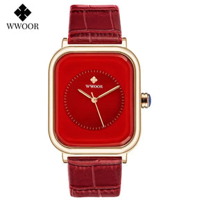 Relógio Feminino de Luxo WWOOR 8873P - A prova d'água