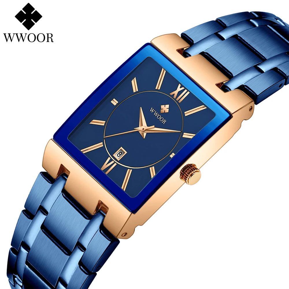 WWOOR 8858-GB – Relógio Masculino Elegante e Sofisticado