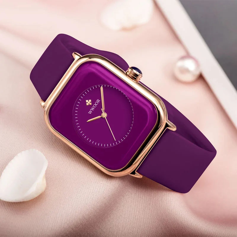 Relógio Feminino WWOOR 8873 - A prova d'água