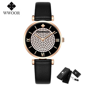Relógio Feminino Automático WWOOR 8851 - A prova d'água
