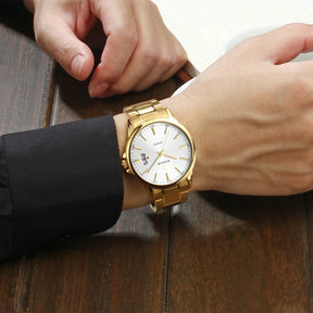 Relógio Masculino Luxuoso WWOOR 8833 - a prova d'água - Frete grátis