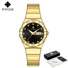 Relógio Feminino WWOOR 8885L - A prova d'água