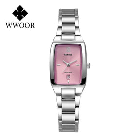 Relógio Feminino de Luxo WWOOR 042L - A prova d'água