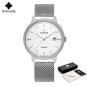 Relógio masculino WWOOR 8826W - A prova d'água