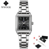 Relógio Feminino Elegante WWOOR 8850 FAKOSS - A prova d'água