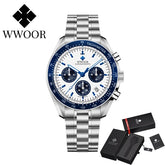 Relógio de Alta Performance com Cronógrafo WWOOR S902-b - A prova d'água