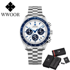 Relógio de Alta Performance com Cronógrafo WWOOR S902-b - A prova d'água