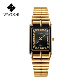 Relógio Feminino de Luxo WWOOR FAKOSS 011L - A prova d'água
