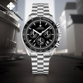 Relógio de Alta Performance com Cronógrafo WWOOR S902-b - A prova d'água