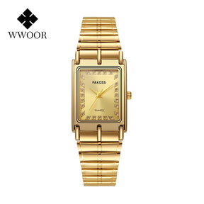 Relógio Feminino de Luxo WWOOR FAKOSS 011L - A prova d'água