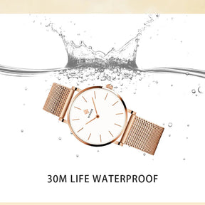 Relógio Feminino Elegância Minimalista WWOOR 8840 - A prova d'água