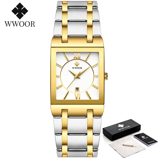 WWOOR 8858-GB – Relógio Masculino Elegante e Sofisticado