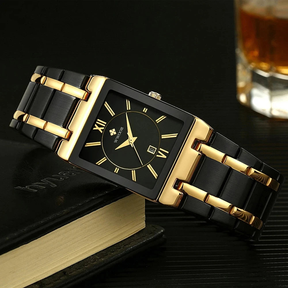WWOOR 8858-GB – Relógio Masculino Elegante e Sofisticado