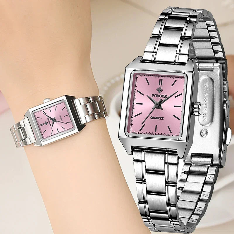 Relógio Feminino Elegante WWOOR 8850 FAKOSS - A prova d'água