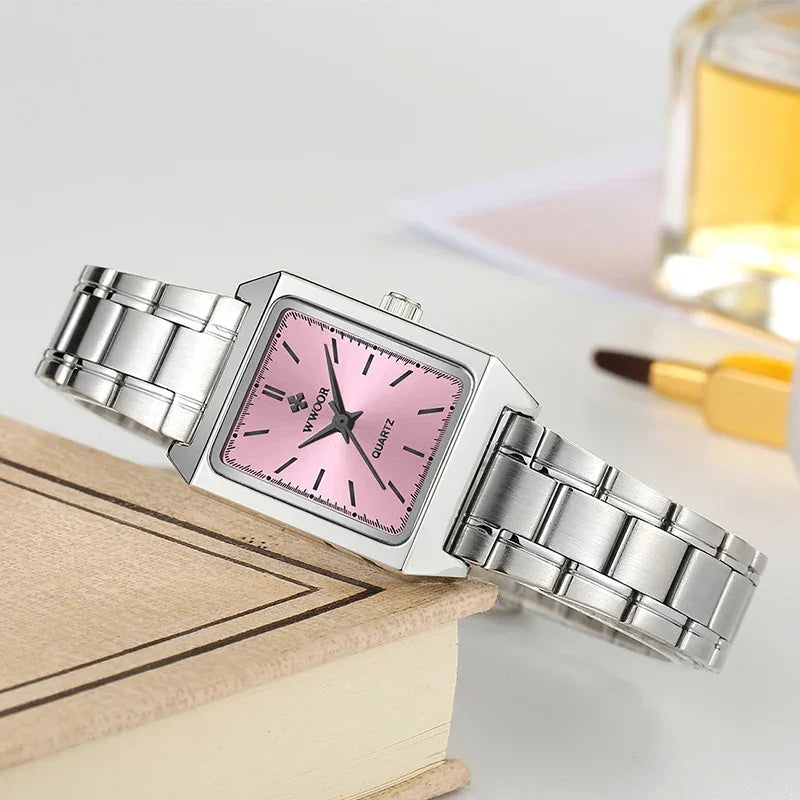 Relógio Feminino Elegante WWOOR 8850 FAKOSS - A prova d'água