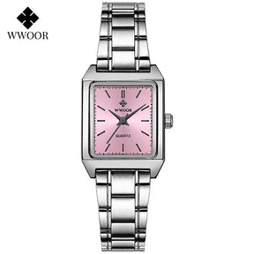 Relógio Feminino Elegante WWOOR 8850 FAKOSS - A prova d'água