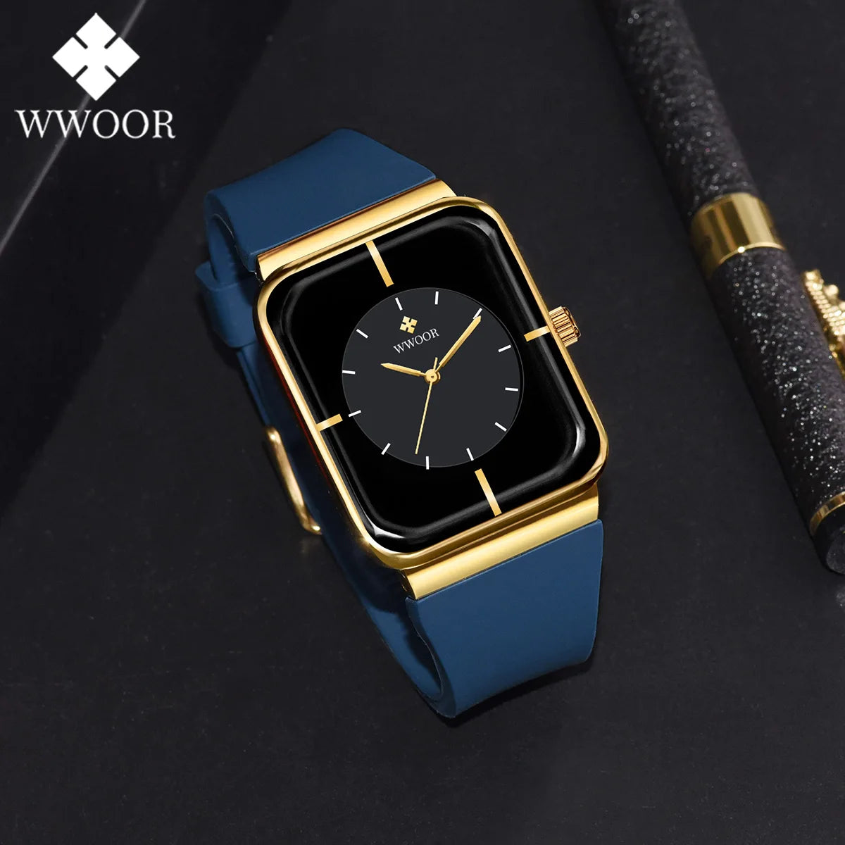 Relógio Masculino Fashion WWOOR 8884 - A prova d'água