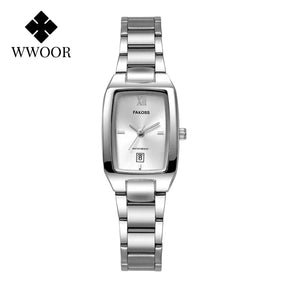 Relógio Feminino de Luxo WWOOR 042L - A prova d'água