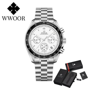 Relógio de Alta Performance com Cronógrafo WWOOR S902-b - A prova d'água