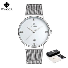 Relógio Masculino de Luxo WWOOR 8018 - A prova d'água