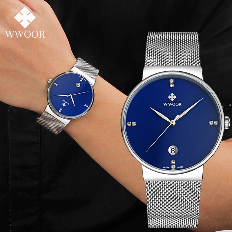 Relógio Masculino de Luxo WWOOR 8018 - A prova d'água