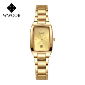Relógio Feminino de Luxo WWOOR 042L - A prova d'água