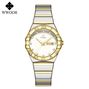 Relógio Feminino WWOOR 8885L - A prova d'água