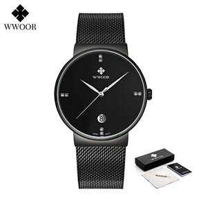 Relógio Masculino de Luxo WWOOR 8018 - A prova d'água