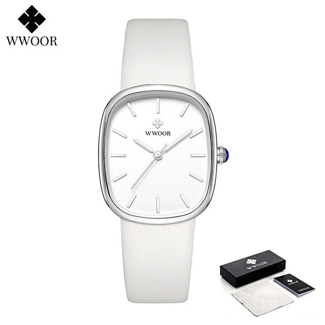 Relógio Feminino casual WWOOR 8881 - A prova água