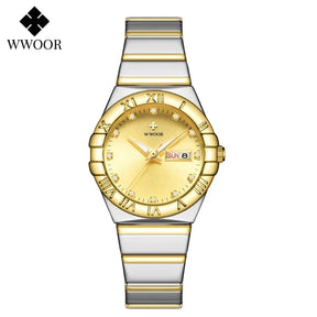 Relógio Feminino WWOOR 8885L - A prova d'água